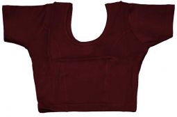 Stretch Choli Burgundy Red Large